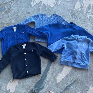 5 Ralph Lauren 9-12 months sweaters
